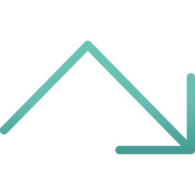 Yön ok ikonu vektör illüstrasyonu