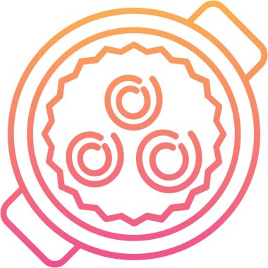 Şekerkamışı tatlı ikonu ana hatlarıyla