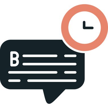 İleti düz vektör simgesi