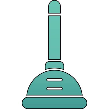 Modern taslak tarzının mavi simgesi