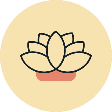 Lotus çiçeği vektör simgesi