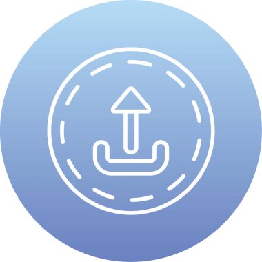 çapa simgesinin vektör illüstrasyonu