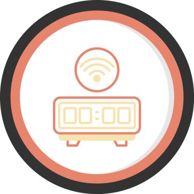 Wi-Fi simgesinin vektör illüstrasyonu