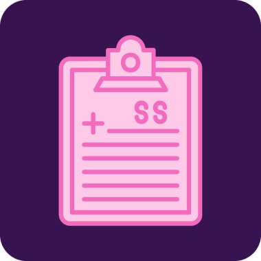 belge simgesi. vektör illüstrasyonu