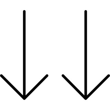 Beyaz arkaplanda ok simgesi ayarlandı, vektör illüstrasyonu
