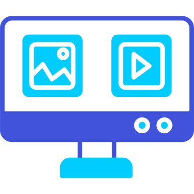 video simgesi. Basit resimleme