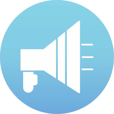 Konuşmacı. Web simgesi vektör tasarımı