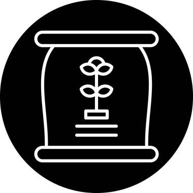 Bir çiçek simgesinin vektör illüstrasyonu