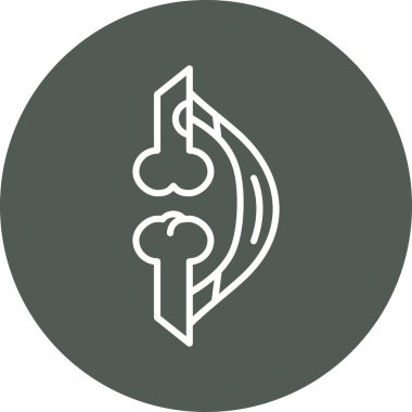 Bir b simgesinin vektör illüstrasyonu