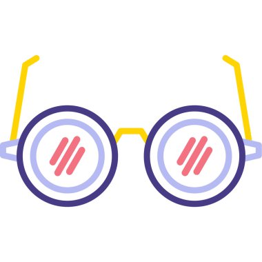 güneş gözlüğü web simgesi, vektör illüstrasyonu