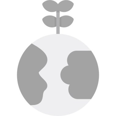 Dünya küresel ikonunun vektör illüstrasyonu