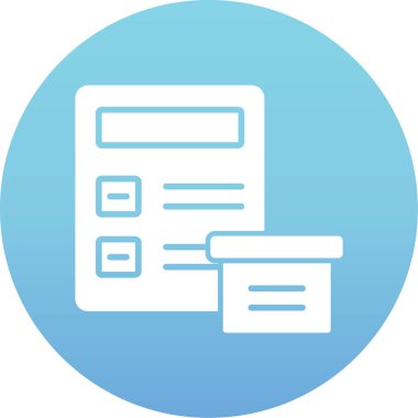 Belge. Web simgesi basit illüstrasyon