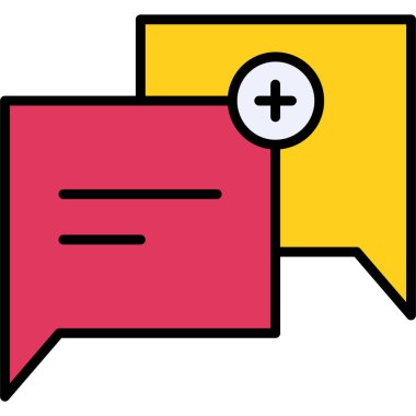 ileti ikonu vektör illüstrasyonu