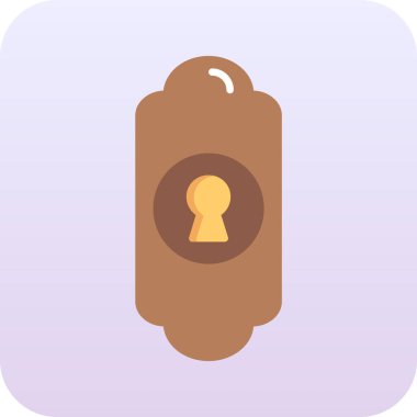 Kilit simgesinin vektör illüstrasyonu