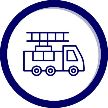 Kamyon. Web simgesi basit illüstrasyon