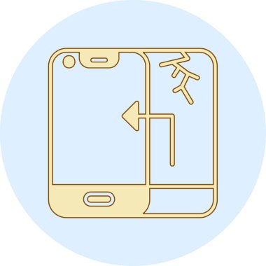 Mobil uygulama simgesinin vektör illüstrasyonu