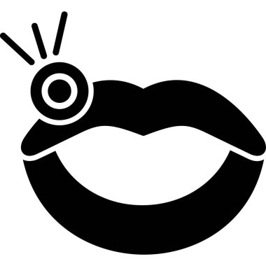 Gülümseyen bir kadının vektör çizimi