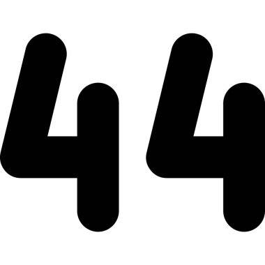 Beyaz arkaplanda dört numaralı simge. vektör illüstrasyonu