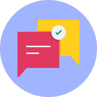 Konuş. Web simgesi basit illüstrasyon