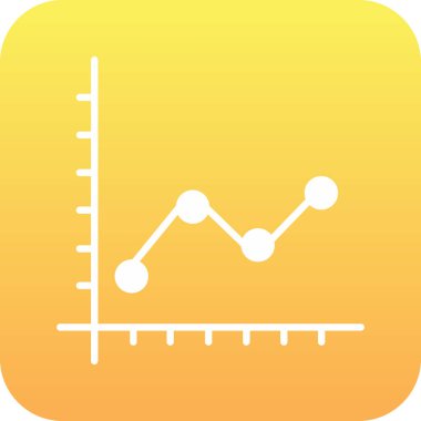 Grafik grafiği simgesi, dijital diyagramı olan iş grafiği
