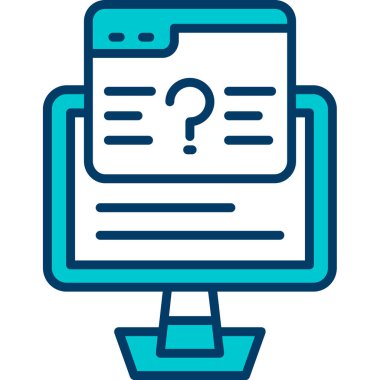 soru işareti simgesi, vektör illüstrasyonu