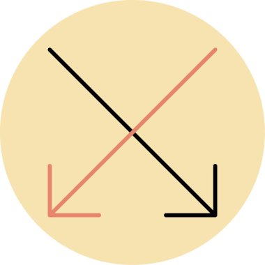 ok simgesi vektör illüstrasyonu