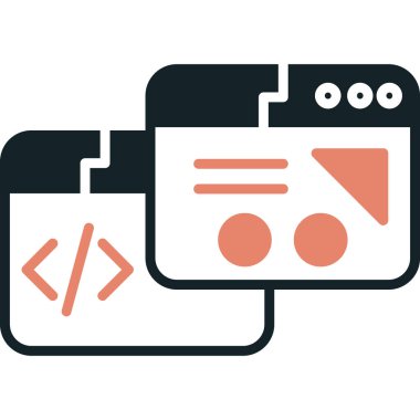 Web tasarım vektörü simgesi