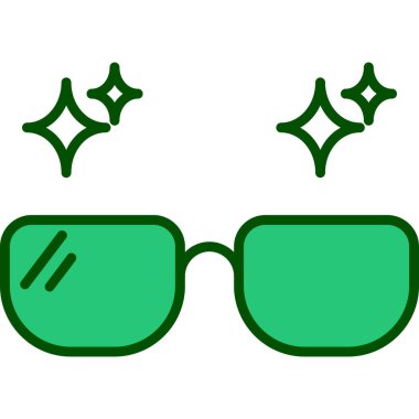 gözlük ikonu vektör illüstrasyonu