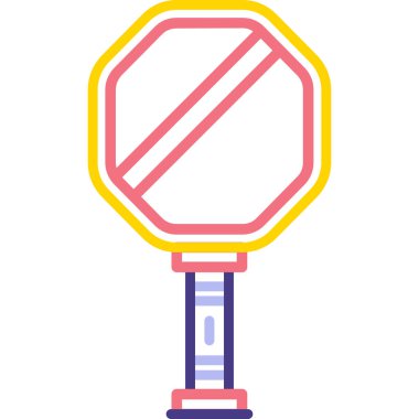 trafik işareti simge vektör çizim