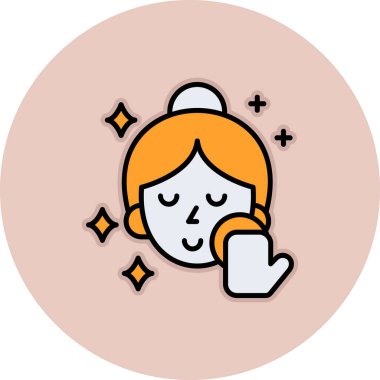 Kadın simge vektör çizim