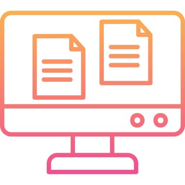 Dosya. Web simgesi basit illüstrasyon