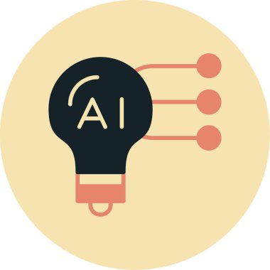 Ampul. Web simgesi basit illüstrasyon