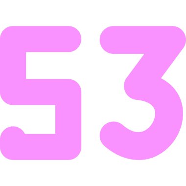 5 numara 3 tasarım elemanı. Vektör çizimi. 503 numara simgesi logosu.