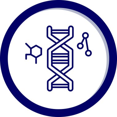 dna. Web simgesi basit illüstrasyon