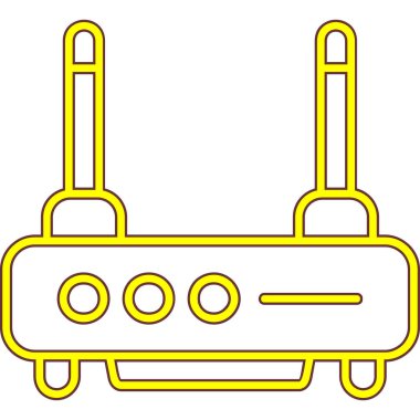 karikatür tarzı eski radyo.