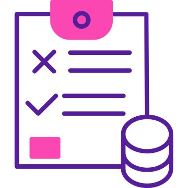 Belge. Web simgesi basit illüstrasyon