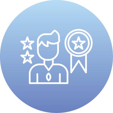 yıldız rozeti vektör illüstrasyonu