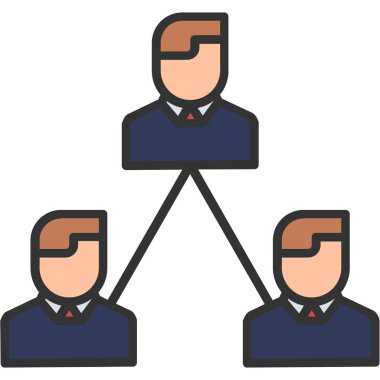 iş takımı simgesi vektör illüstrasyonu