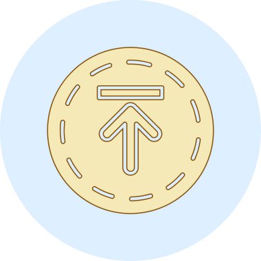 Para simgesinin vektör illüstrasyonu