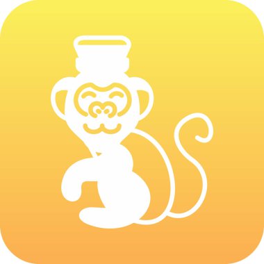 maymun simgesi dijital tasarımı