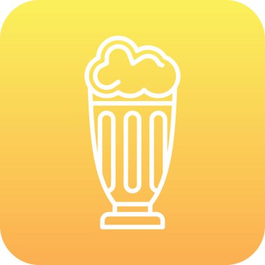 bira kupası simgesi, vektör illüstrasyonu