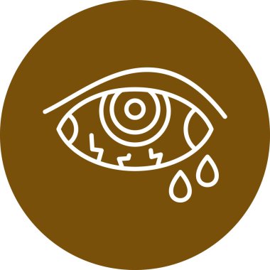 Göz. Web simgesi basit illüstrasyon