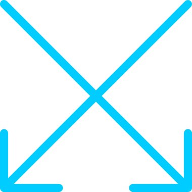 ok yönü simgesi ana hat biçiminde