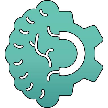 Beyin simgesi, basit tarzı