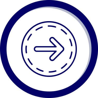 Yön. Web simgesi basit illüstrasyon