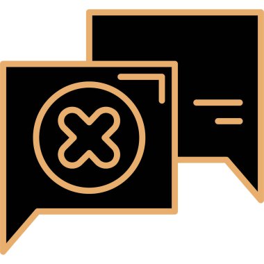 Konuş. Web simgesi basit illüstrasyon