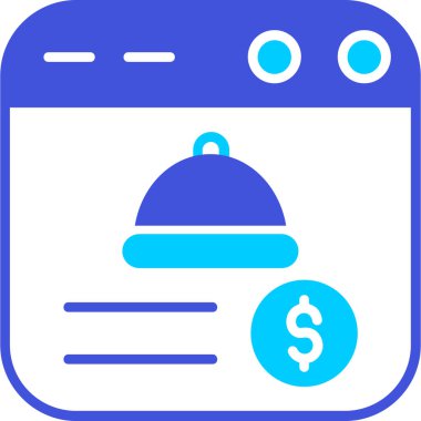 Fatura. Web simgesi basit illüstrasyon