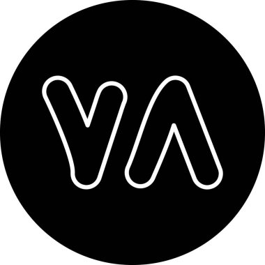 Modern bir simgenin vektör illüstrasyonu