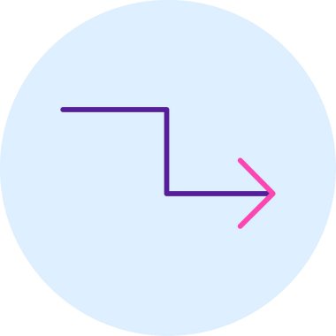 Ok. Web simgesi basit illüstrasyon