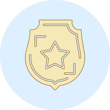 Madalya. Web simgesi basit illüstrasyon